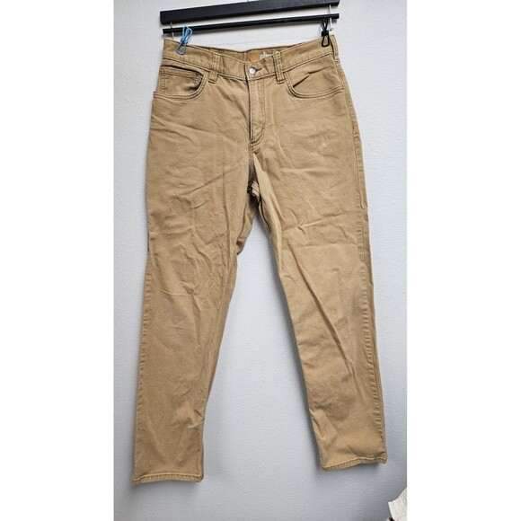 Carhartt Pants Mens 32x34 Brown Relaxed Fit Duck Canvas Work Utility Carpenter - Picture 1 of 10
